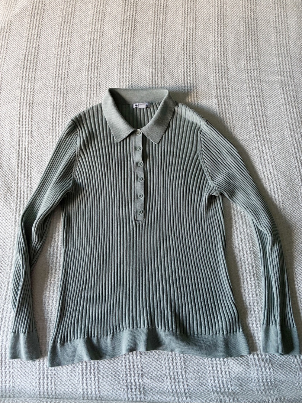 Athleta Ribbed Polo Sweater